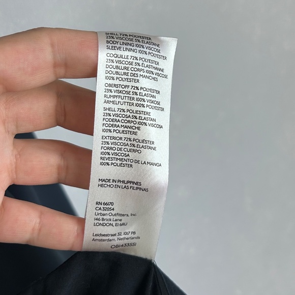 Anthropologie Maeve size 10 double breasted blazer navy lined oversized - Picture 12 of 13